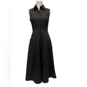 CO Collection Essentials black sleeveless button-down dress Size:S